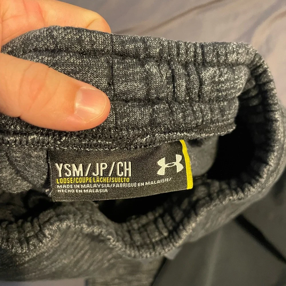 Bundle of 2 Under Armour Kids Charcoal‎ Joggers